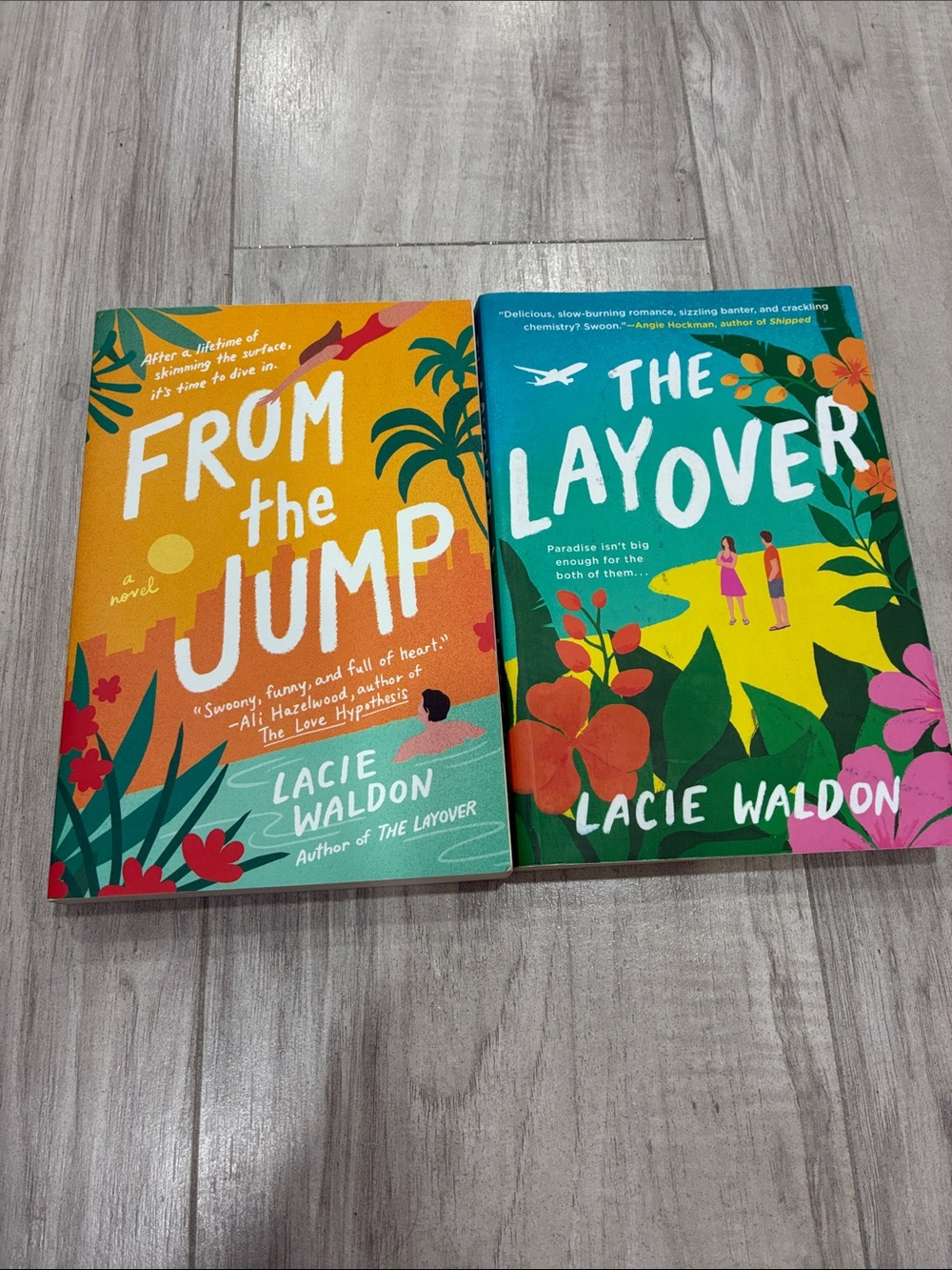 Lacie Waldon Paperback Set - From the Jump & The Layover (Yellow & Teal Covers)
